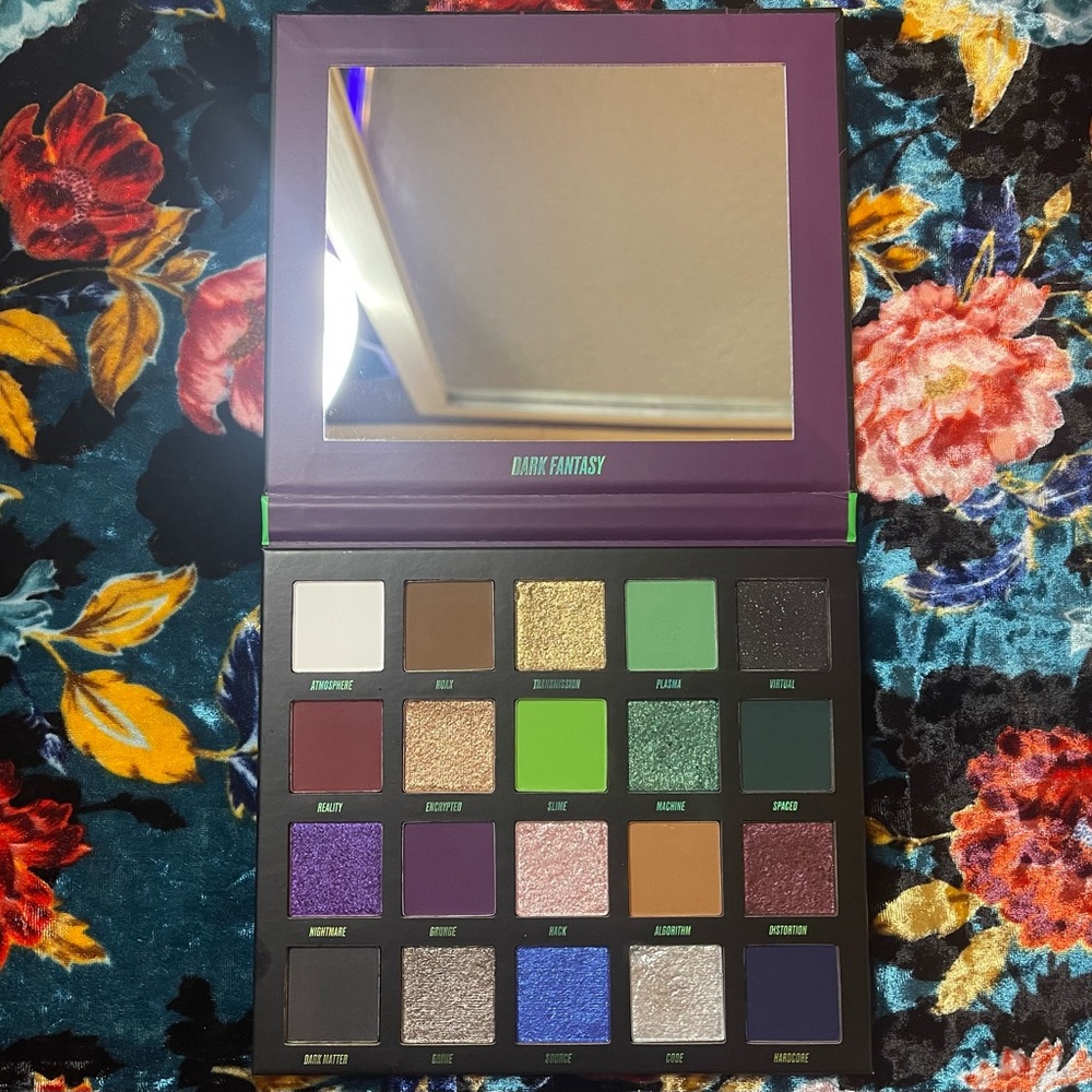 Dark Fantasy eyeshadow palette by Beauty Bay gothic alt punk grunge